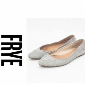 Frye Womens Regina Snakeskin Texture Ballet Loafer Leather Flats shoes sz 6.5